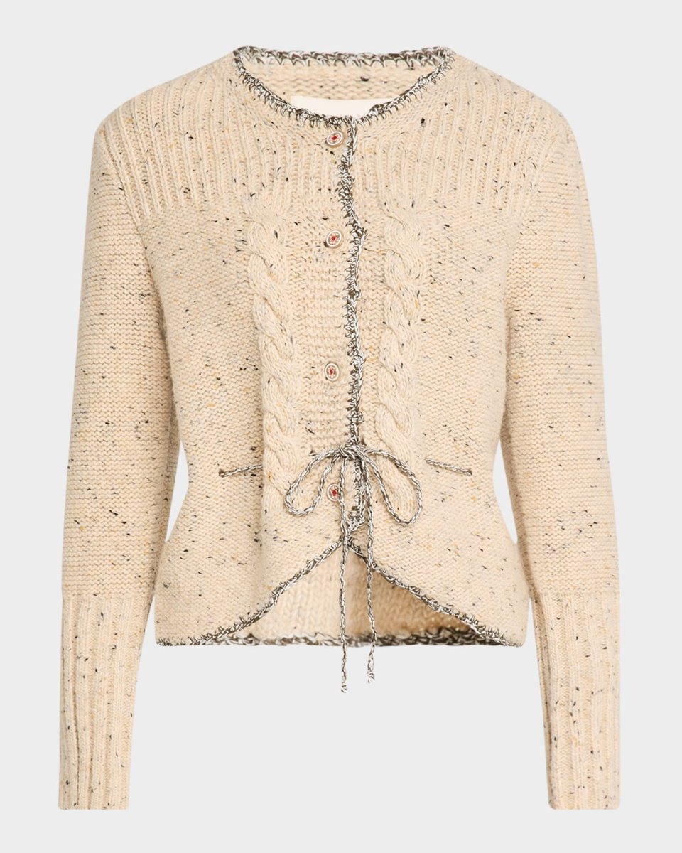 Victorian Wool-Blend Cardigan